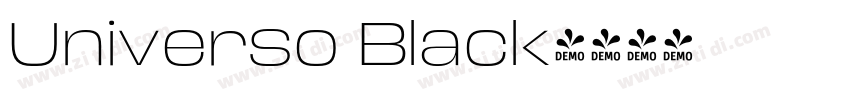 Universo Black字体转换